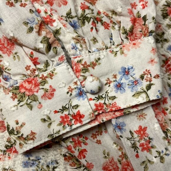American Eagle Cotton Casual Floral Top - Picture 4 of 7